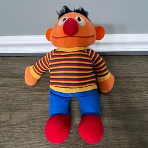 Vintage Sesame Street Ernie Plush Stuffed Animal Toy Collectible Knickerbocker